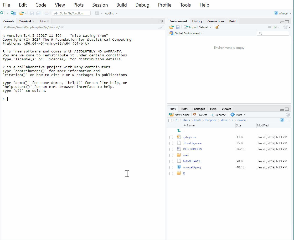 screencast of scaffolding the widget